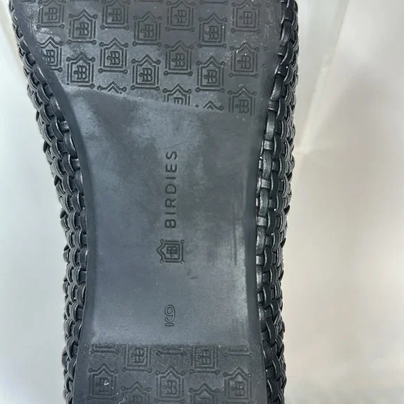 Birdies The Starling Black Woven Loafers Black Size 9
